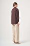 Women's Stone Detail Shirt Brown 31438 - 6