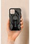 iPhone 11 Pro Compatible Ethnic Horse Figure Patterned Silicone Case