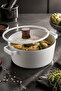 Fika Ceramic Coated Induction Cookware 24 cm - White