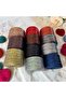 Premium Shiny Metallic Raffia Yarn 250 Gr Twisted Bag Strap Hat and Decorative Knitting Yarn - 5