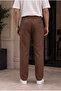 Men's Brown Muslin Look Baggy Sweatpants Loose Fit Comfortable Oversize - 3