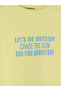 Original Text Printed Boys' T-Shirt - 5