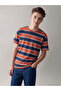 Original Oval Collar Striped Boys' T-Shirt