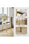 Modern 26-Inch PU Leather Bar Stools with X-Back & Thick Cushion – Waterproof Upholstered Dining Chairs for Kitchen Island, Restaurant – Set of 2, Gold Finish - 5
