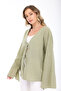Women's Linen Kimono – Oversized Comfortable Fit Summer Long Sleeve Kimono - 6