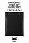 Black Pocketless Small Size Cargo Bag 24X30+5 cm 100 Pieces