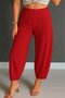 Women's High Waist Crepe Pants - 3