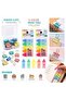 AYNI Complete School Stationery Kit – 48 PCS Student & Office Supplies Set | Highlighters, HB Pencils, Gel Pens, Sticky Notes, Correction Tape, Binder Clips, Eraser, Paper Cutter & Geometry Box - 4