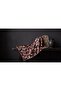Women's Botanical Floral Pattern Sparkling Crystal Scarf with Silk Feel - 3