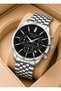 Special for Groom and Suit 2 Years Warranty Steel Cord Men's Wristwatch Vs.Blkt.1147