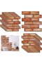 XNZMYN Pack of 20 3D Wall Panels, Stone Look, Self-Adhesive, 30 x 30 cm, Plastic Panel Wall Cladding, Waterproof PVC Brick Wallpaper for Indoor, Outdoor, Business Premises