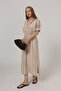 Elastic Waist Dress - Stone - 3