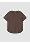 Brown Modal Blend Oversize Women's Sports T-Shirt - 5