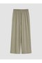 Lcwaikiki Classic Khaki Women's Wide Leg Pants with Elastic Waist - 6