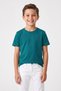 Boy's T-Shirt Green Short Sleeve T-Shirt Basic Anti-Sweat Flexible Fabric 100% Cotton Seasonal Tshirt Plain Unprinted (Ages 2-13) - 5