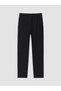 Ozmarka New Season Black Soft Touch Women's Trousers with Elastic Waist - 7