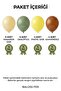 Forest Friends Themed 20-Piece Macaron Yellow Eucalyptus Pastel Yellow Brown Pulseless Balloon Set 1 Year Old Birthday Decoration - 4
