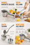 Industrial Manual Citrus Juicer with Lever - Hand Press Lemon Orange Pomegranate Fruit Press with Aluminum Die-Cast Lever - 3
