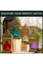 Handmade Decorative Candle Holder Vintage Lantern| Red | Living Room, Bedroom & Outdoor | Home Decoration, Hanging, Table Top | Ramadan, Eid, Diwali, Weddings, Parties | Iron 4PC - 4
