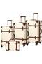 Luggage Sets of 4 Pieces, Carry On Cute Suitcase with Rolling Spinner Wheels Lock Luggage