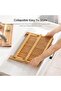Bamboo Dish Drying Rack, Collapsible 2 Tier Dishs Rack Dish Drying Rack, Large Folding Drying Holder - 5