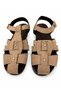Women's Suede Textured Closed Front Flat Sole Comfortable Stylish Daily Sandals - 5