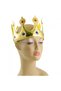 Made from Gold Color Fabric Material Adult and Child King Crown 55 cm (5691) - 4