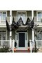 (eb153)4.6M Extra Large Black Coarse Gauze Halloween Creepy Cloth, Spooky Torn Mesh Net Decor, Haunted House Porch Door Yard Wall Hanging Horror Decoration, DIY Scary Halloween Party Decor Supplies