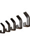 Five wall hooks, no drilling required, self-adhesive, non-slip, waterproof, suitable for bathroom, clothing, and towels.