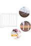 3-piece metal wardrobe shelf divider, wooden wardrobe divider, closet shelf, storage rack. - 3