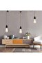 Two pairs of 4.5-meter pendant light string wires, E27 lamp holder switch, bulb connection wire, DIY and industrial pendant lights. - 5