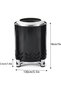 Smokeless outdoor fire pit, 18 x 13 x 13 cm, made of stainless steel, includes storage bag, suitable for balcony, garden and camping. - 2
