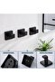 Self-adhesive towel hooks - 3-pack - Screw mounting - Stainless steel - Suitable for walls and doors - Coat rack hooks - 2