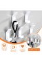 10-Pack coat hooks - hat & coat hooks w/fixing screws - bathrobe & towel hooks - For doors - bathrooms - & bedrooms (white) - 4
