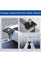 8-pack solar panel mounters, 40mm center clamp, black, standard type, with screw connection, photovoltaic, trapezoidal mounting, center clamp. - 4