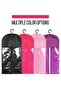 3-piece wig storage bag with hooks, can hold multiple wigs, suitable for hair extensions, wigs and accessories (rose red). - 5