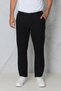 Men's Black Linen Trousers with Elastic Waist, Comfortable Fit, Summer Casual Trousers