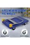 Heavy Duty Collapsible Platform Truck Cart - 2000 lbs Capacity - 48x24in Steel Flatbed - 4" Wheels & 360° Swivel Casters - Push Hand Dolly for Office, Warehouse, Industrial - 7