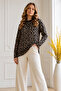 Leopard Patterned Tunic R7185 Black - 2