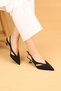Women's Short Heeled Buckle Evening Dress Shoes High Heels
