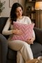Wellsoft Decorative Throw Pillow Cover 45X45 and 30X50 Plush Sofa Cushion Cover |   Powder - 6