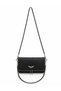 Women's Black Detachable Chain Strap Hand and Shoulder Bag (Mini) - 2