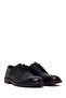 Men's Black Lace-Up Leather Casual Shoes Wm680047Dv - 2