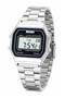 Digital Wristwatch for Women & Girls - Digital Watch with Azan Prayer Reminder, Qibla Direction, 30M Water Resistant, Alarm, Calendar, LED Display & Metal Strap
