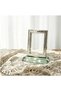 Premium Metal Picture Frame with Acrylic Base, Vintage Floral Hollow Pattern Desktop Photo Display Stand, Modern Home Decor for Living Room, Bedroom, Office, Stylish Gift for Family & Friends. - 3