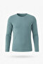T-Shirt Boy's Basic Turquoise T-Shirt Long Sleeve 100% Cotton Crew Neck Unprinted Tshirt (2-13 Years) - 6