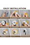 2-Pack Heavy-Duty Stainless Steel Suction Cup Hooks, self-adhesive wall hangers for bathroom. - 2