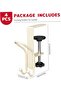 Suitable for Hanging Hooks Towel Hooks 4pcs Adjustable Metal Double Hooks Locking White Cintres - 3