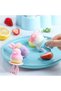 6 Mini Ice Cream Molds for Kids - Safe Silicone DIY Ice Cream Mold Set - 17*11.7*4.7 cm - Suitable for Kids Making Own Ice Cream - Blue - 3