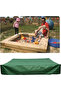 150x150cm sandpit cover, waterproof Oxford cloth, with drawstring, suitable for beach and garden sandpits - Green